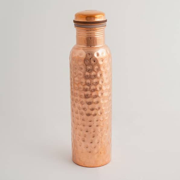 Goodly Gosh - Wholesale Water Bottle - Traditional Hammered Dimple Copper Water Bottle | Â 950ml