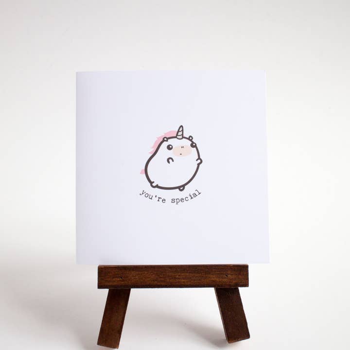 Tarjeta «Eres un unicornio especial» para venta al por mayor de Mohu