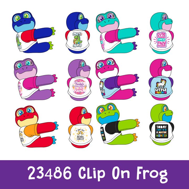 Novelty Brands - Wholesale Retailer Display - Kids & Baby - So Much Fun! Plush Long Arm Frog Floor Display Assortment5