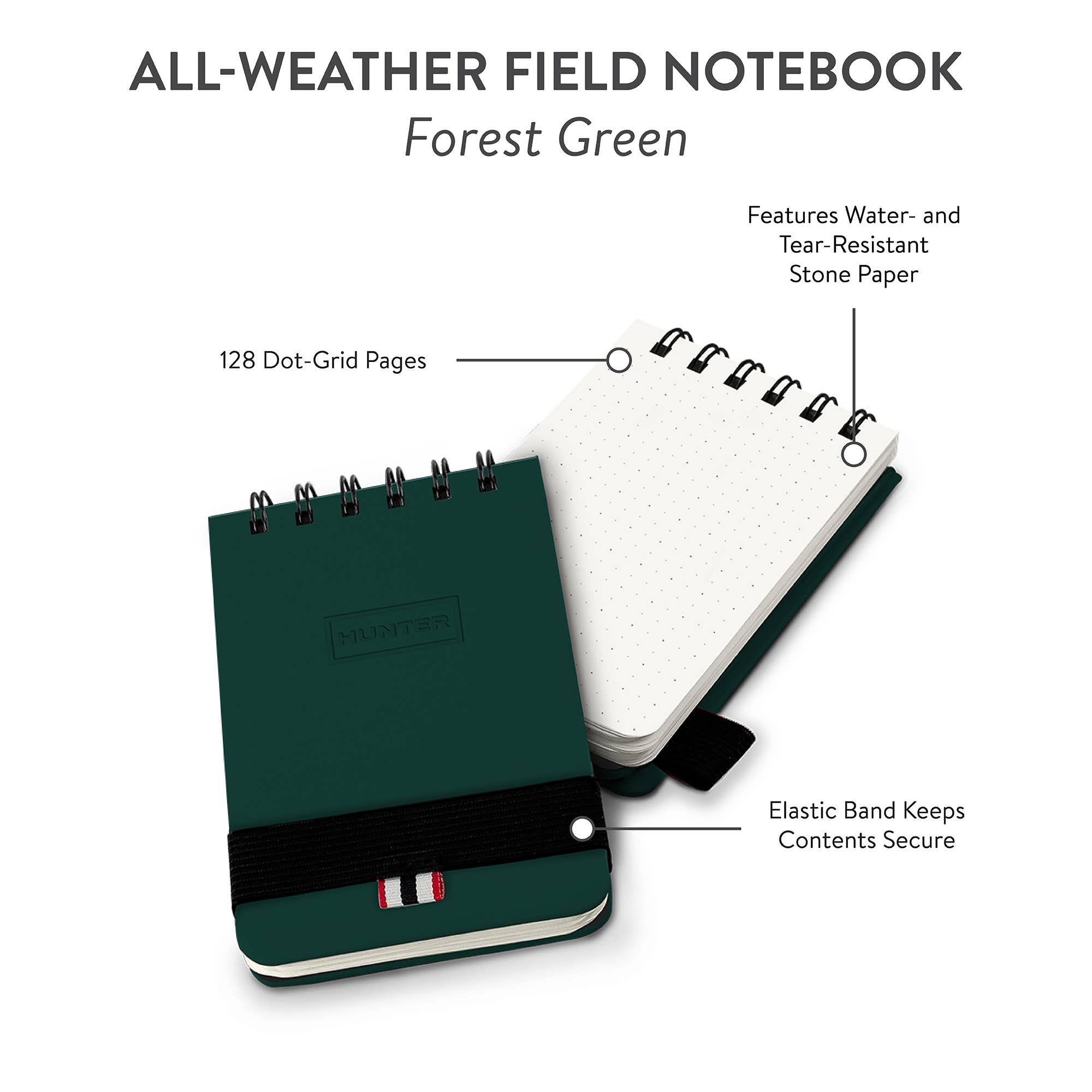 Studio Oh! - Wholesale Notebook - All-Weather Field Book Forest Green Hunter4