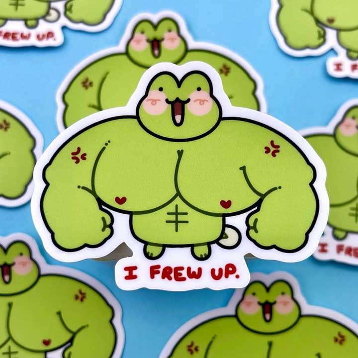 I Frew Up Tad Sticker for wholesale by Cool Art Corner