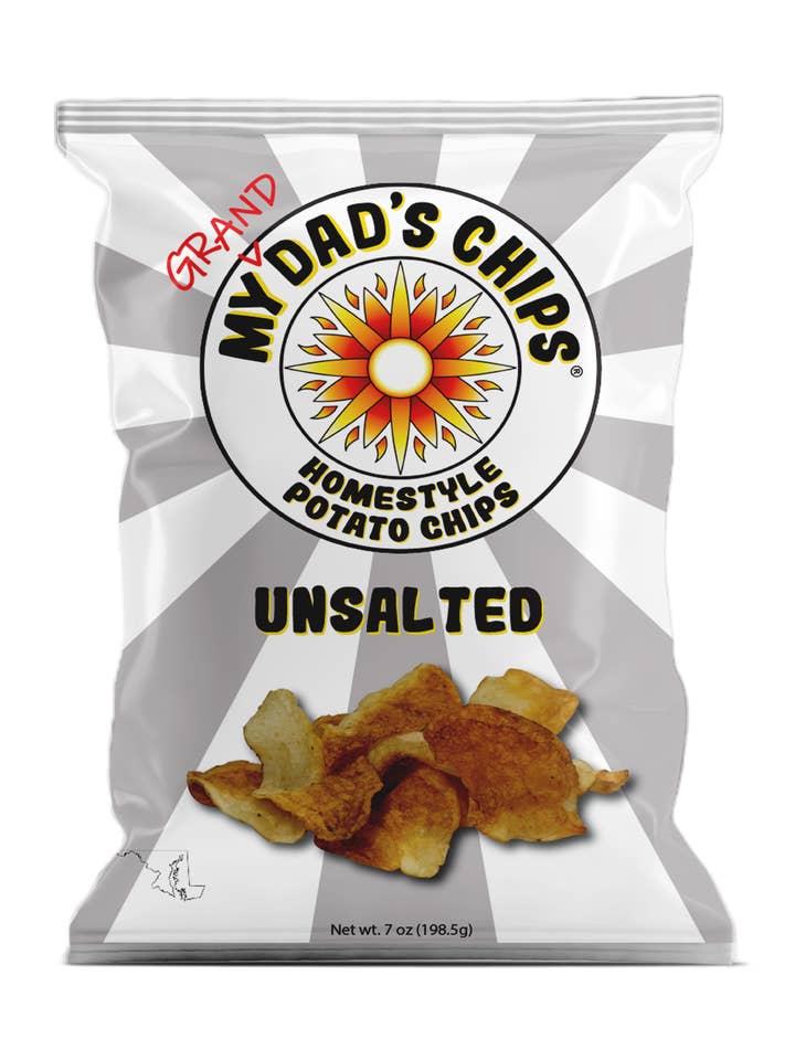 My Grand Dad's Chips - Unsalted for wholesale by My Dad's Chips