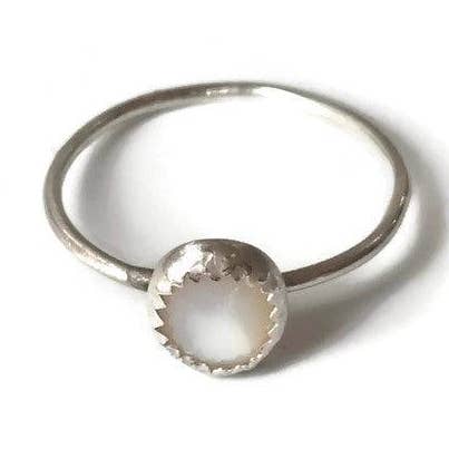 Mother of Pearl Ring, Size 6.5 for wholesale by Janine’s Jewelry Design