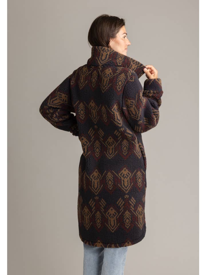 LIV Outdoor - Wholesale Coat - Women's - Women's Ainsley Long Sherpa Button Coat7