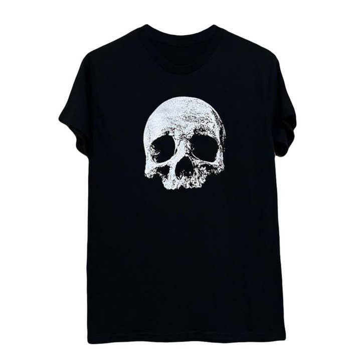 Skull Tee - White/Black for wholesale by Snotty Brat