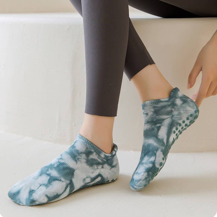 ACCITY - Wholesale Socks - Women's - WOMEN YOGA ANTI-SLIP TIE-DYED SPORTS SOCKS_CWMS0245
