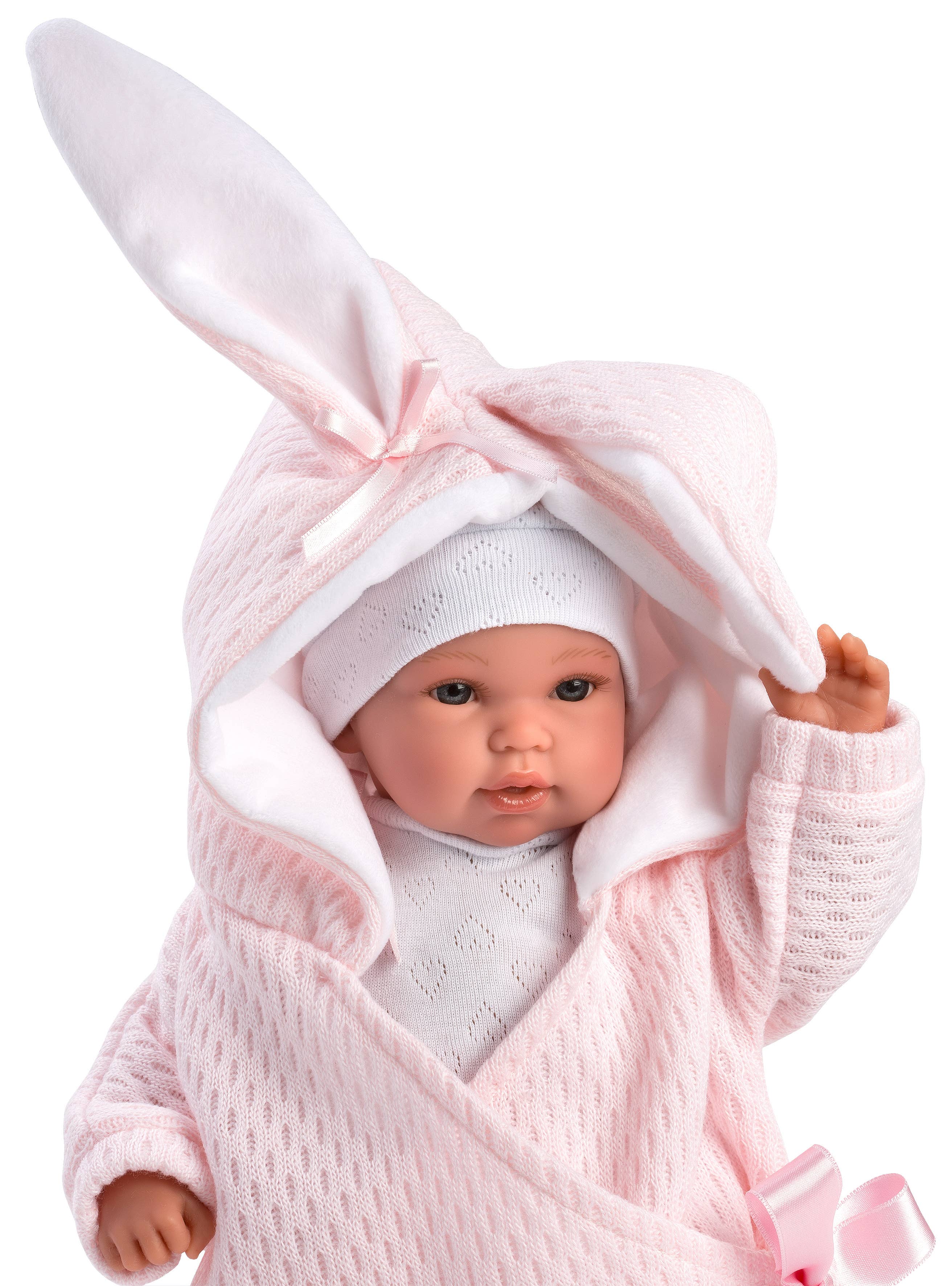 Llorens - Wholesale Doll - Kids - 14.2" Soft Body Newborn Doll Avery with Hooded Bunny Jacket2