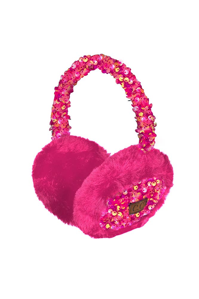 Hana - Wholesale Earwarmers/Ear Muffs - Women's - C.C Faux Fur Sequin Earmuff2