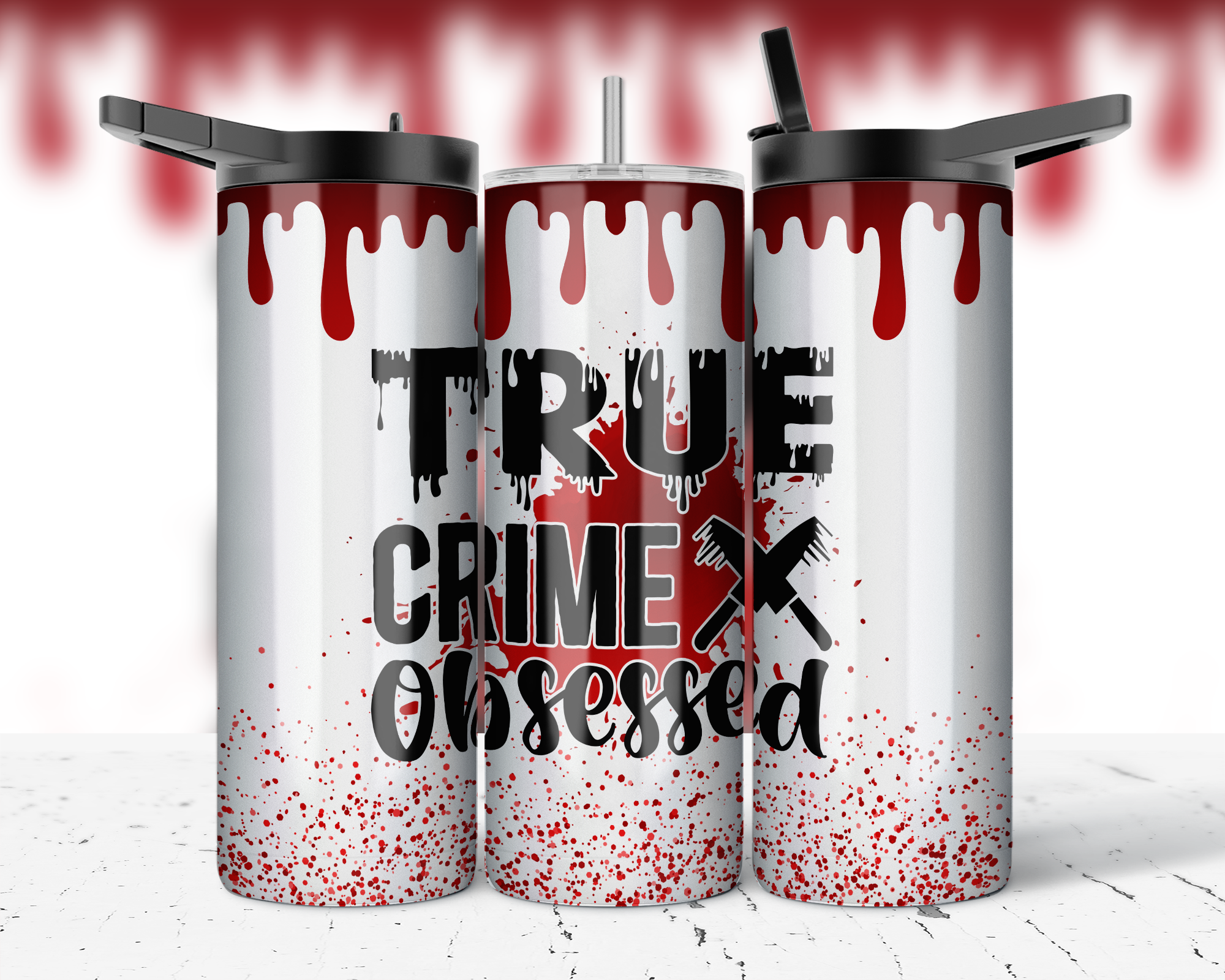 Hogg Outfitters - Wholesale Sublimation Transfer - Sublimation Prints for 20oz Skinny - True Crime (10 Pack)3