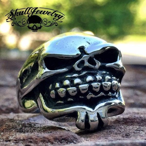 Happy Jack - Stammes-Schädelring (#104) für den Großhandel von SkullJewelry.com