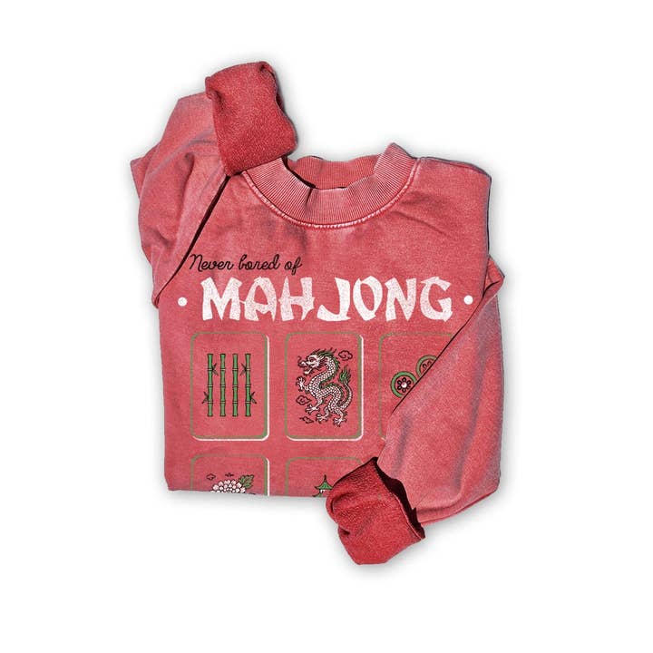 MAHJONG MINERAL GRAFISK SWEATSHIRT for engroshandel hos HRTandLUV