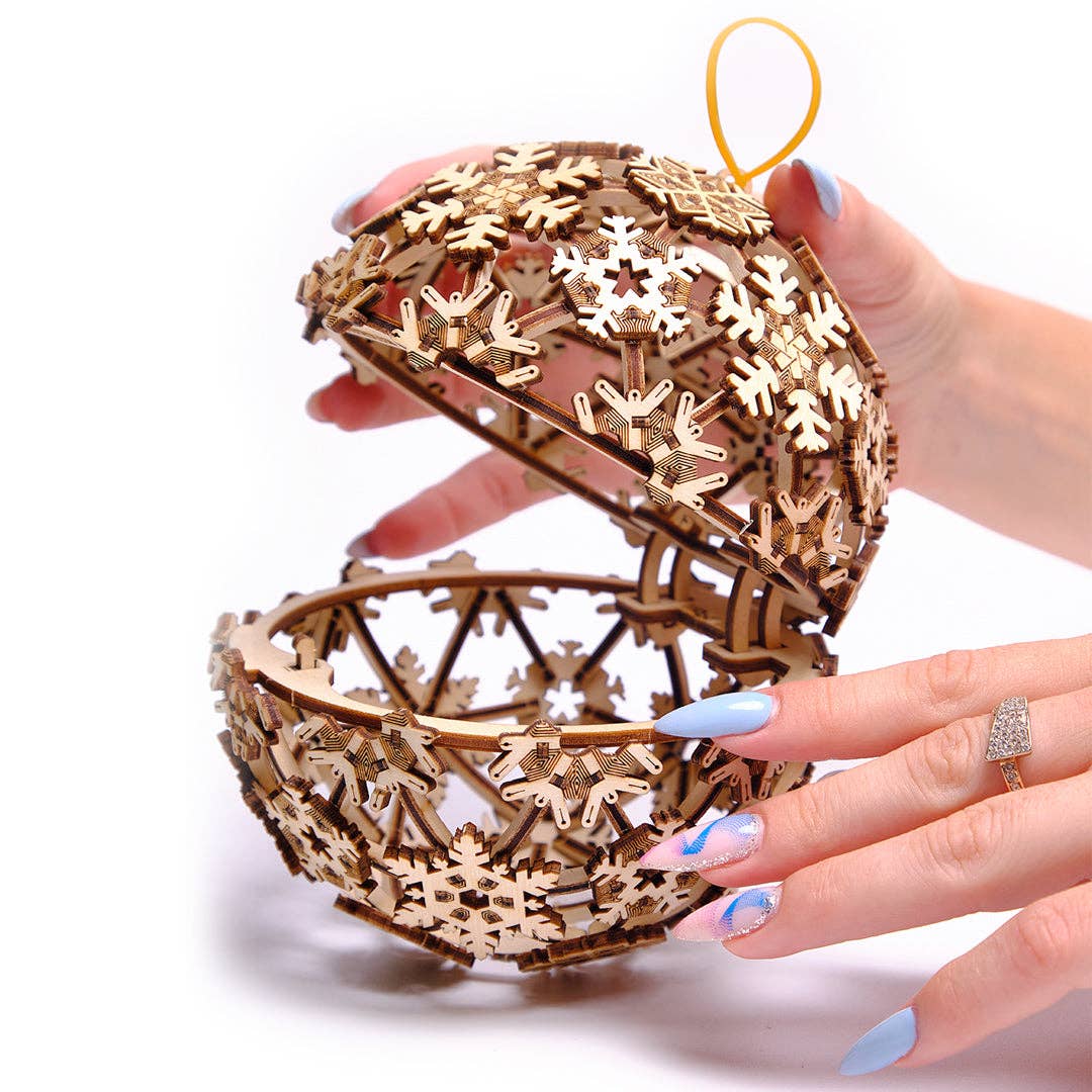 WoodTrick - Vendita all'ingrosso Kit per lavoretti fai da te - WoodTrick palla di Natale in legno modello meccanico 3D da assemblare9