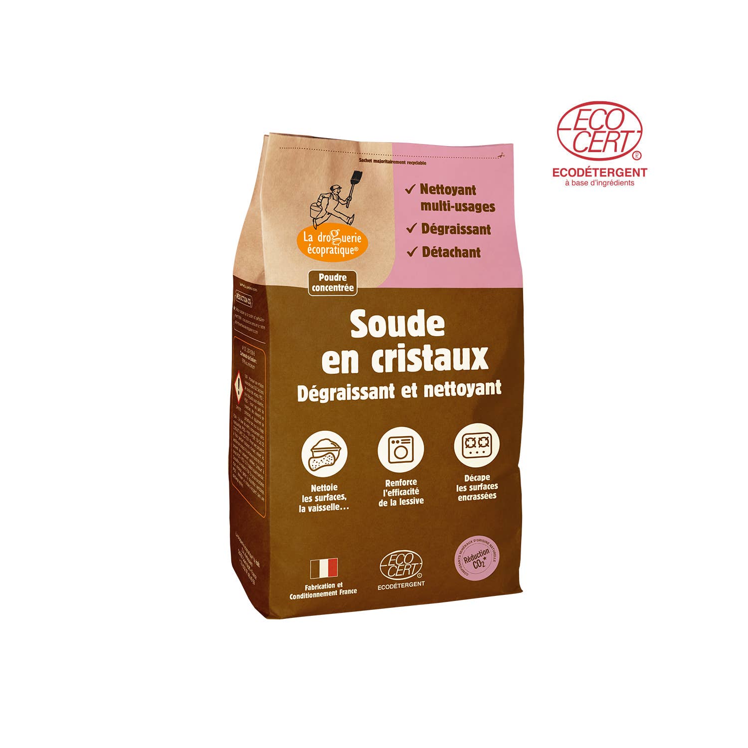 La droguerie écologique - Ah! Table! - Anaé - Venga - Wholesale Multi-Surface Cleaner - Soda Crystals 1kg Ecological Cleaner Degreaser - La Droguerie