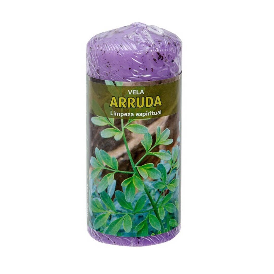 AUM Fragrances - Wholesale Pillar Candle - Pillar Candle Herbs 6x14cm Rue0