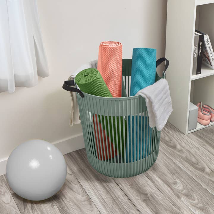 Core Home - Wholesale Basket - 50L Straight Weave Storage Basket w/ Soft Handle - CLF3