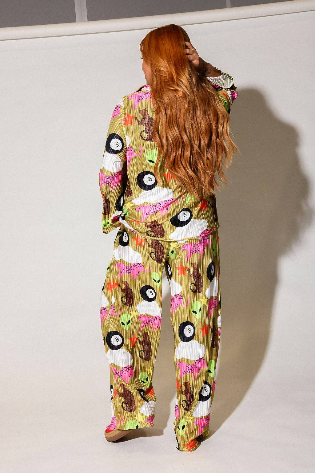 Burnt Toast – Engroshandel Bukser - Dame – Vi kommer i fred Alien Plissé sæt **PÅ LAGER IGEN**9