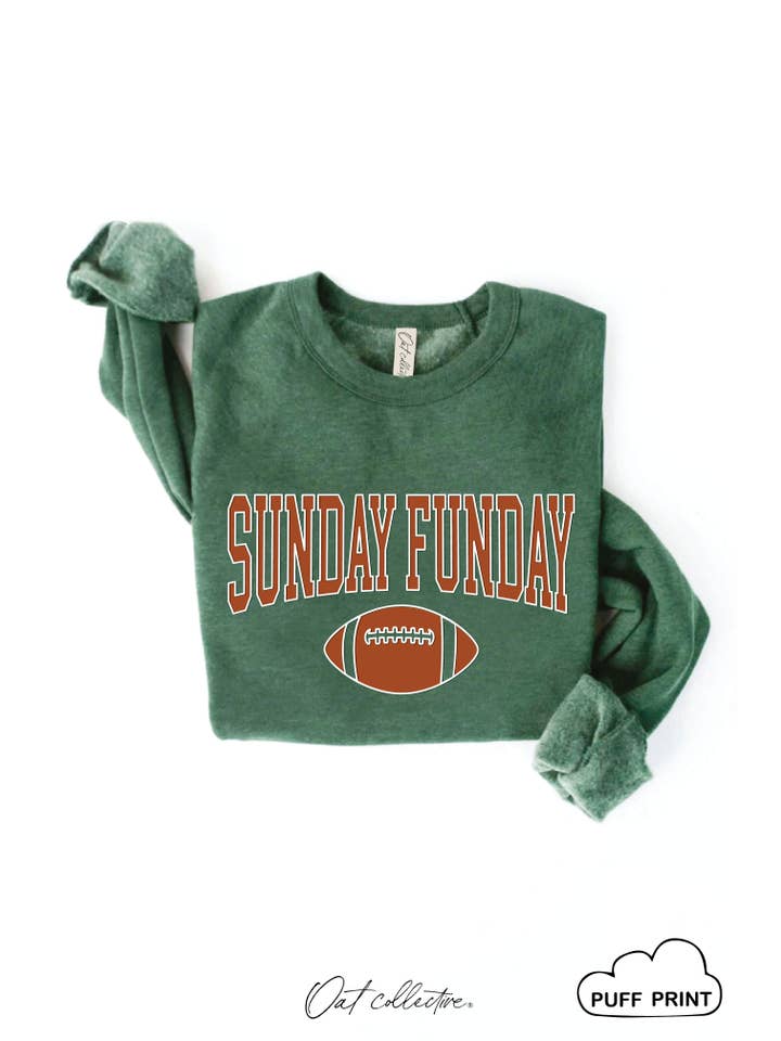 OAT COLLECTIVE - Wholesale Graphic Sweatshirt - Women's - SUNDAY FUNDAY PUFF Graphic Sweatshirt7