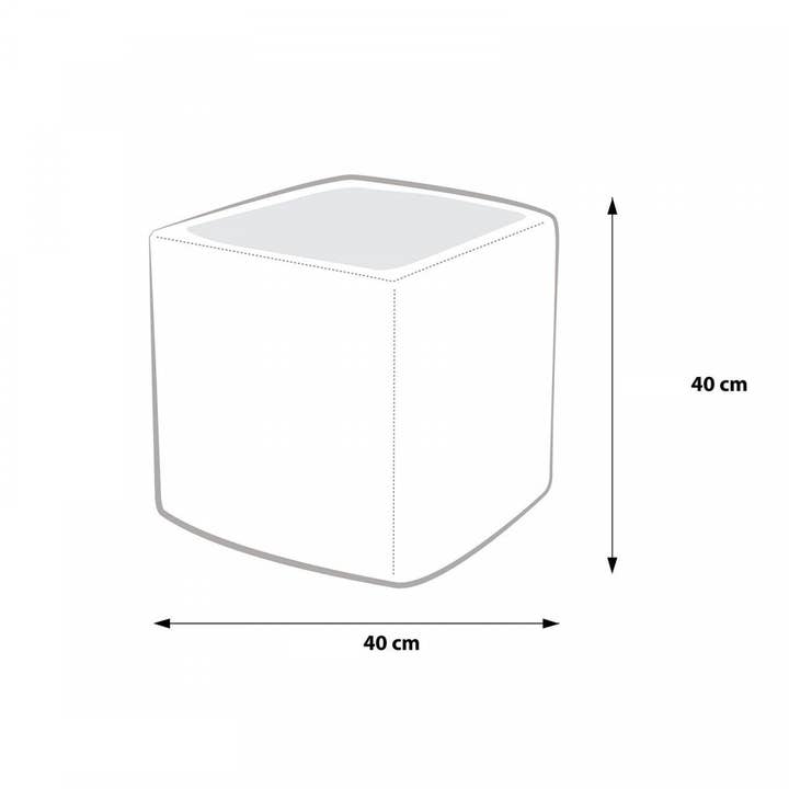 Pufmania – wholesale Sittpuff – Marinmönstrad Styv Kubpuff6