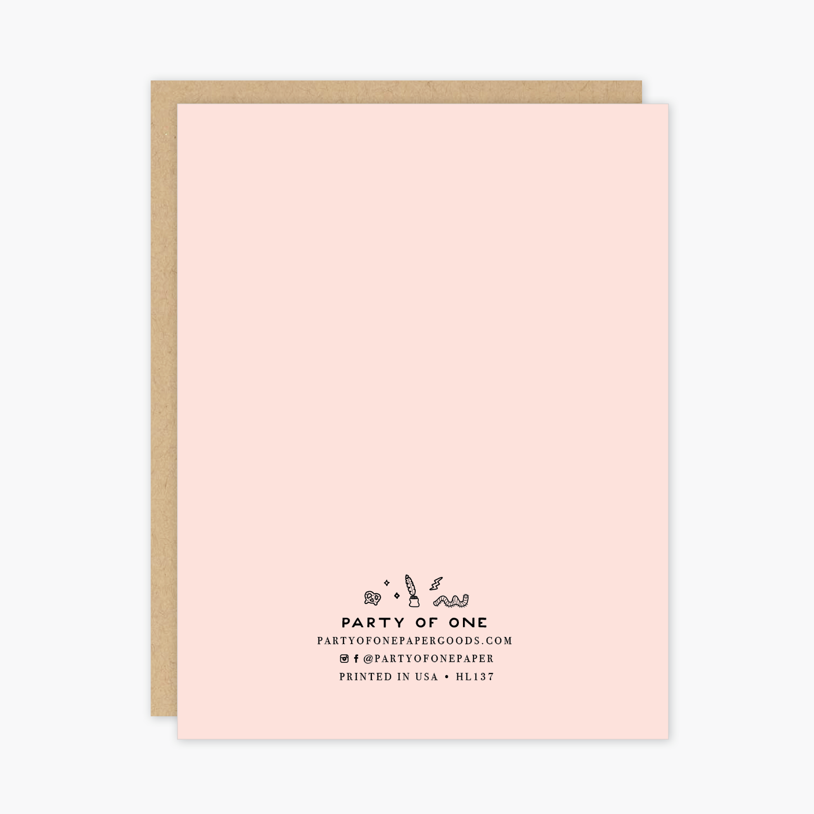 Party of One - Wholesale Season's Greetings Card - Cozy Hearth Holiday Card1