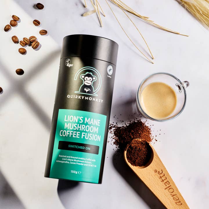 QuirkyMonkey - Wholesale Ground Coffee - QuirkyMonkey Lion’s Mane Mushroom Coffee Fusion 150g (Switc4
