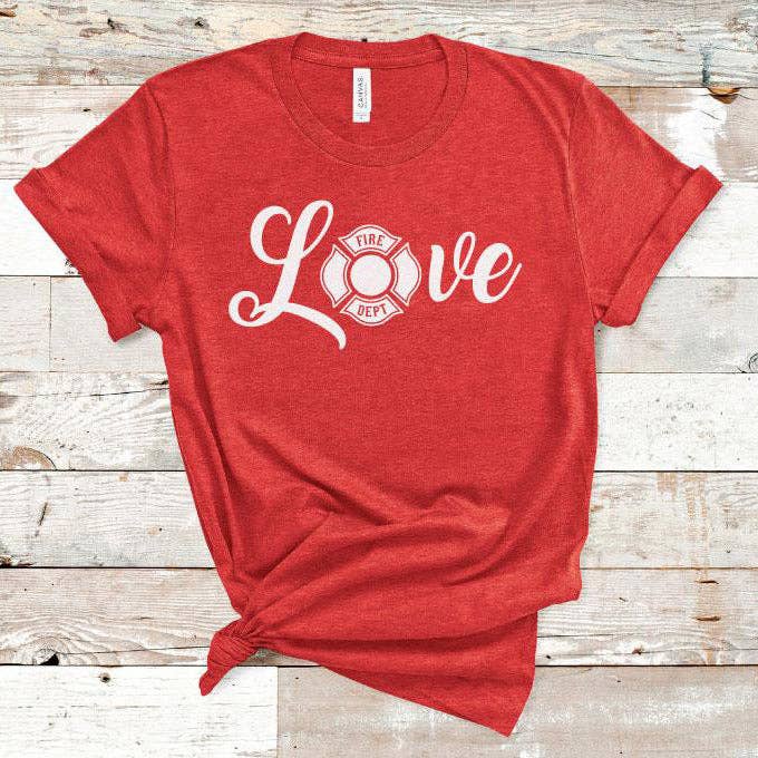 Maglietta Love Fire per la vendita all'ingrosso da parte di Sweet Caroline Boutique