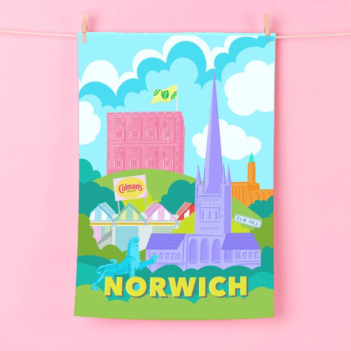 NORFOLK BROADS TEA TOWEL for wholesale by Cor
