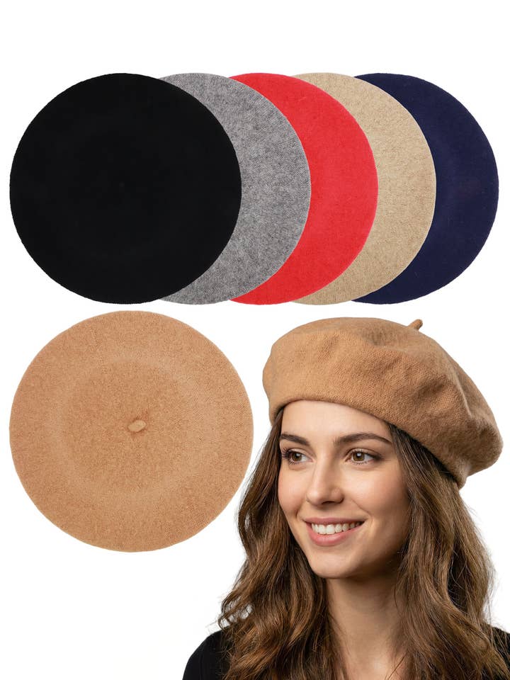 Atelier parisien Béret en fausse laine feutrée pour la vente par Cap Zone