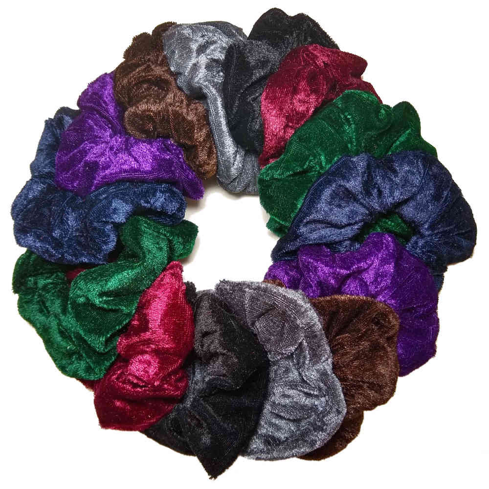 Threddies – wholesale Scrunchie - Women’s – Velvet Scrunchies, Standard Size4
