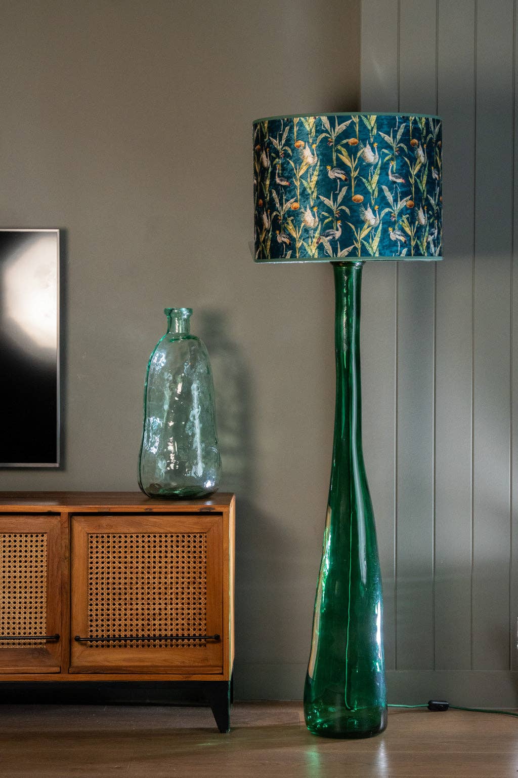 Jarapa - Vente Lampes sur pied - Lampe de sol en verre recyclé Jarron 126 cm8