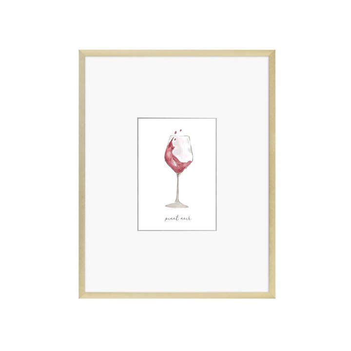 Ruby Charles Designs - Wholesale Art Print - Pinot Noir Wine Art Print | Watercolor