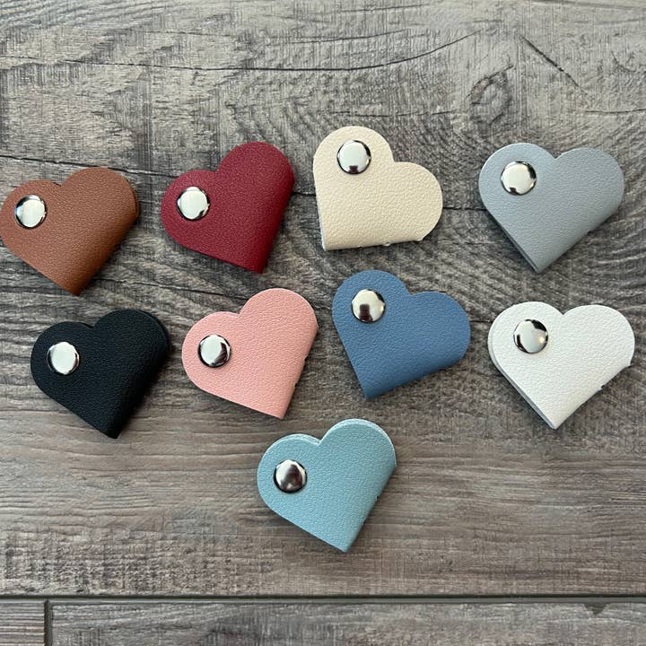 JILLIAN INK LLC - Wholesale Cord Holder - Heart Shaped Snap Cord Organizer for Office or Travel