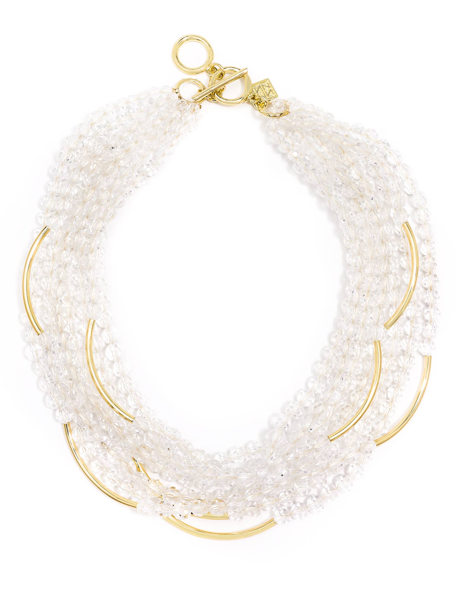 ZENZII Jewelry - Vendita all'ingrosso Collane a bavaglio - Collana multifilo con perline lucite traslucide.4