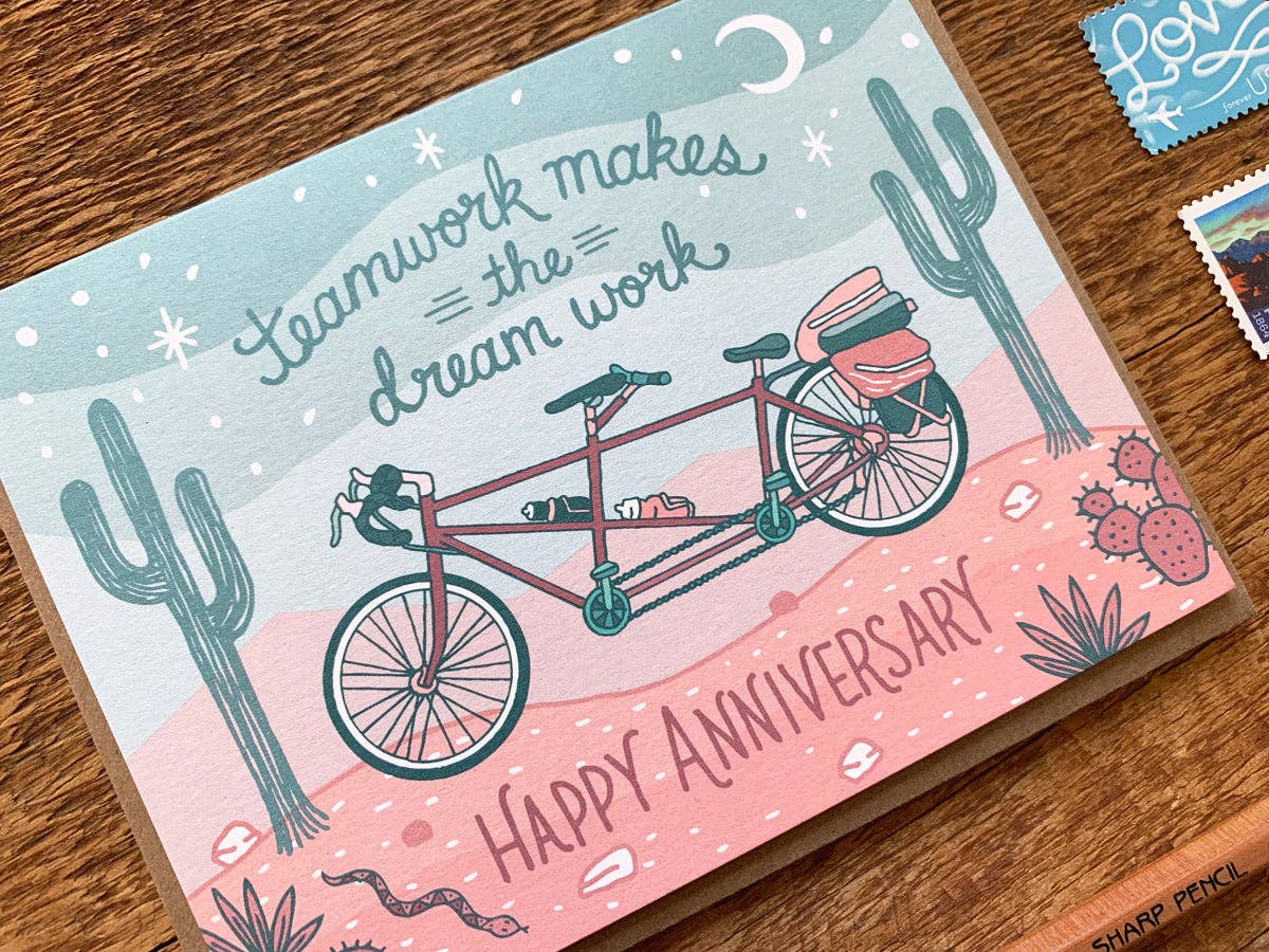 Noteworthy Paper & Press - Wholesale Anniversary Card - Tandem Anniversary2