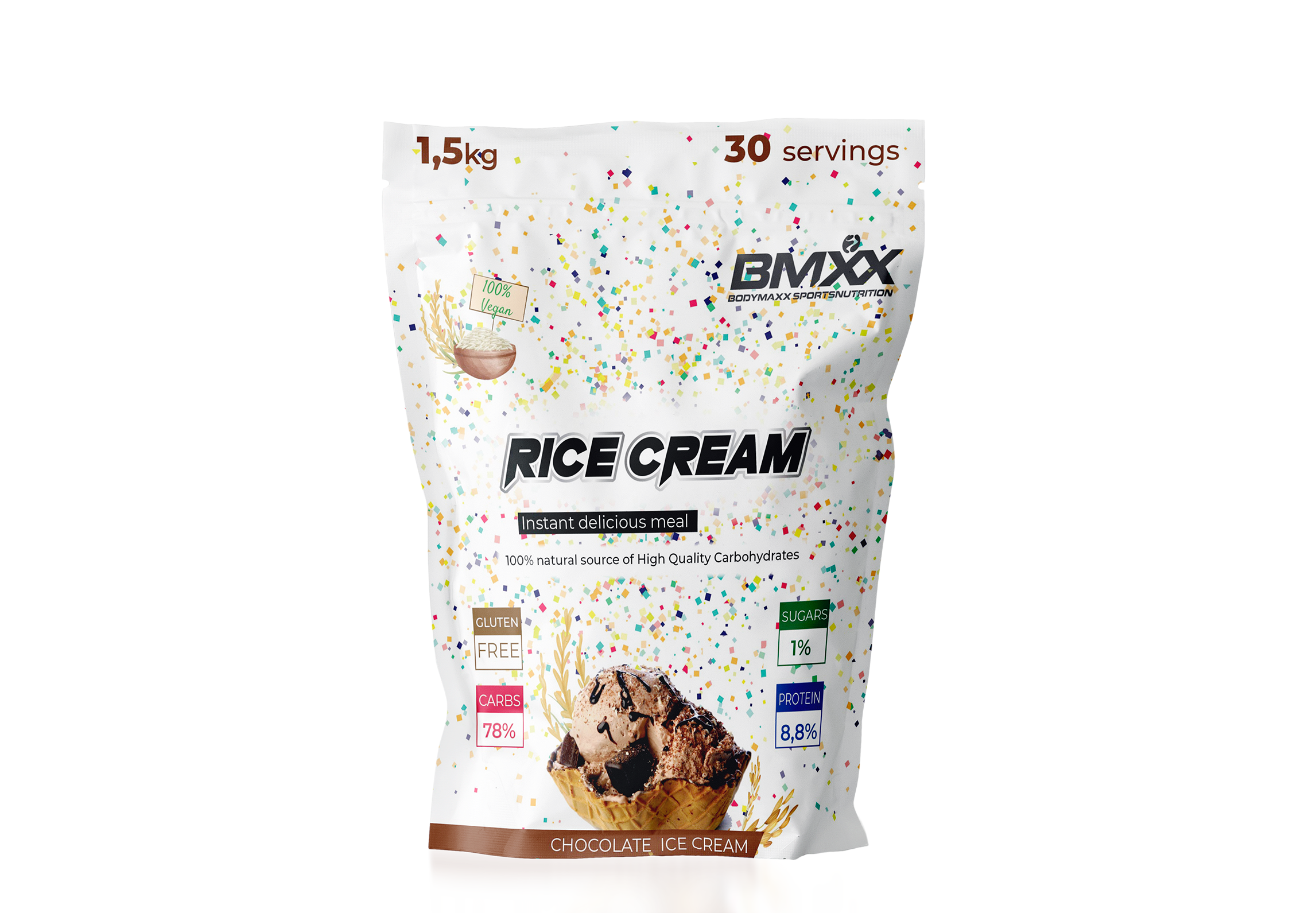 BMXX Sports Nutrition – Großhandel Protein-/Superfood-Pulver – REISCREME - vegan! - 1500 g0