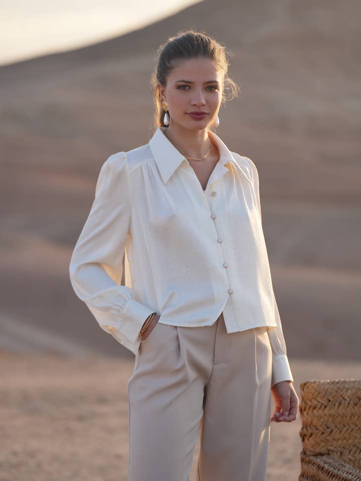 Satinskjorte CH357 for engroshandel hos LULUMARY