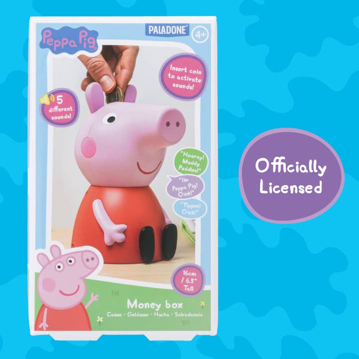 Paladone UK – wholesale Money/piggy bank – Child & baby – Peppa Pig Shaped Money Box7
