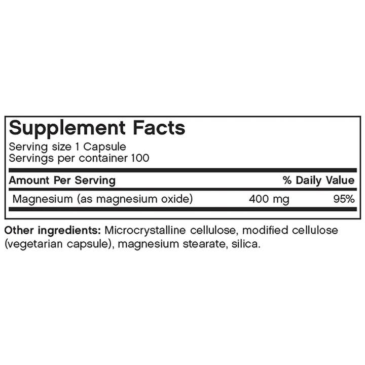 Futurebiotics – Engroshandel Kosttilskud og vitaminer – Magnesium 400 mg5