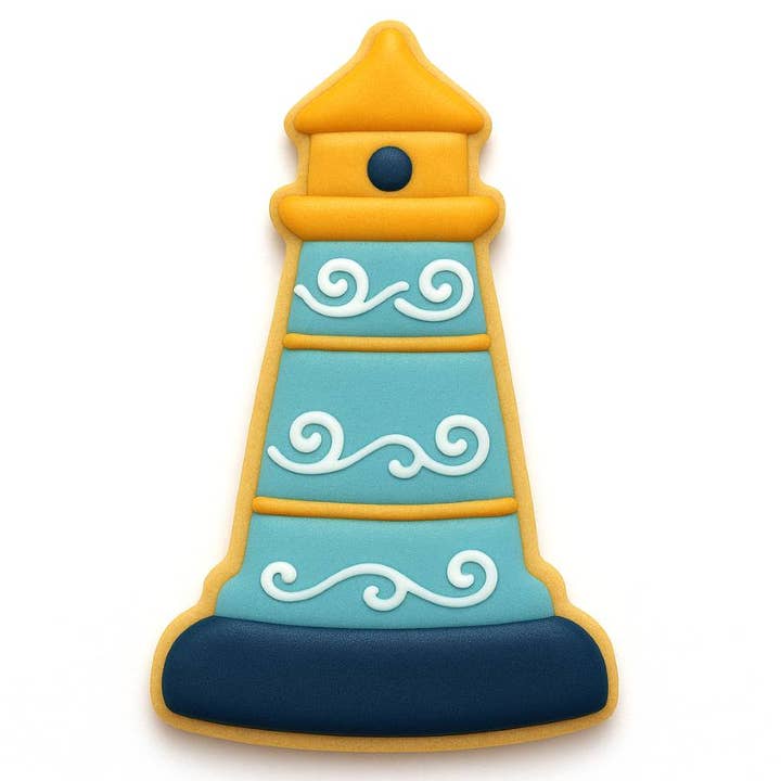 Silver Lighthouse 4.5 inch Cookie Cutter for wholesale on Faire1