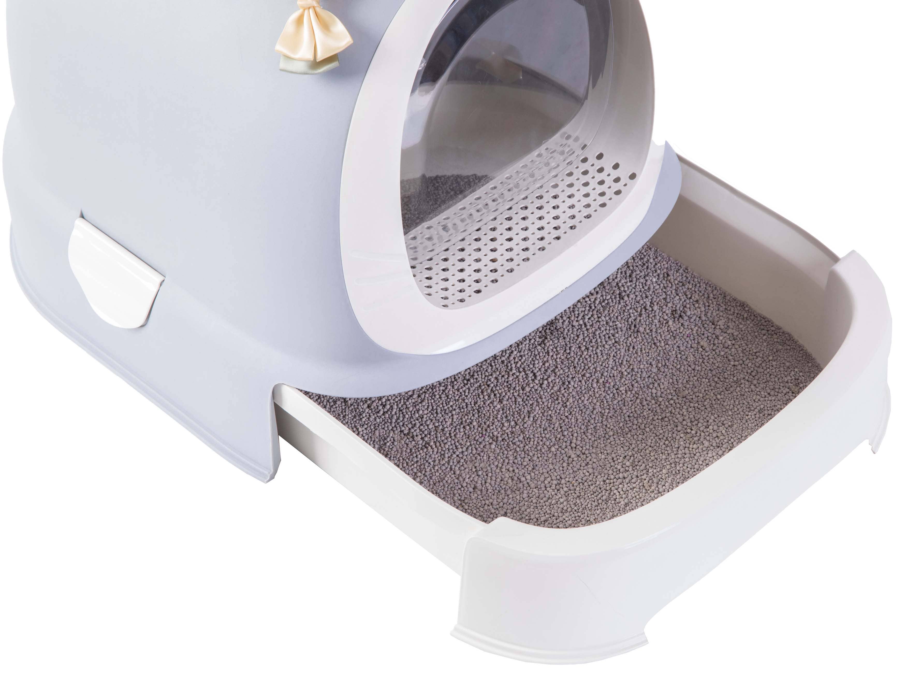 Quickway Imports – wholesale Cat litter box – Enclosed Hooded Litter Pan with Front Entry Close Door6