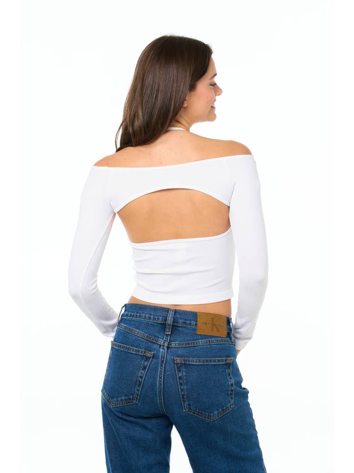 Malibu Sugar - Wholesale Shirt - Kids - Junior Double Layered Long Sleeve Halter Top - 2 colors!!
