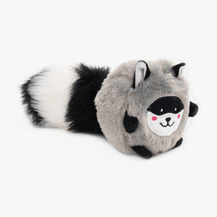 Bushy Throw - Raccoon - Dog Toy for wholesale by ZippyPaws