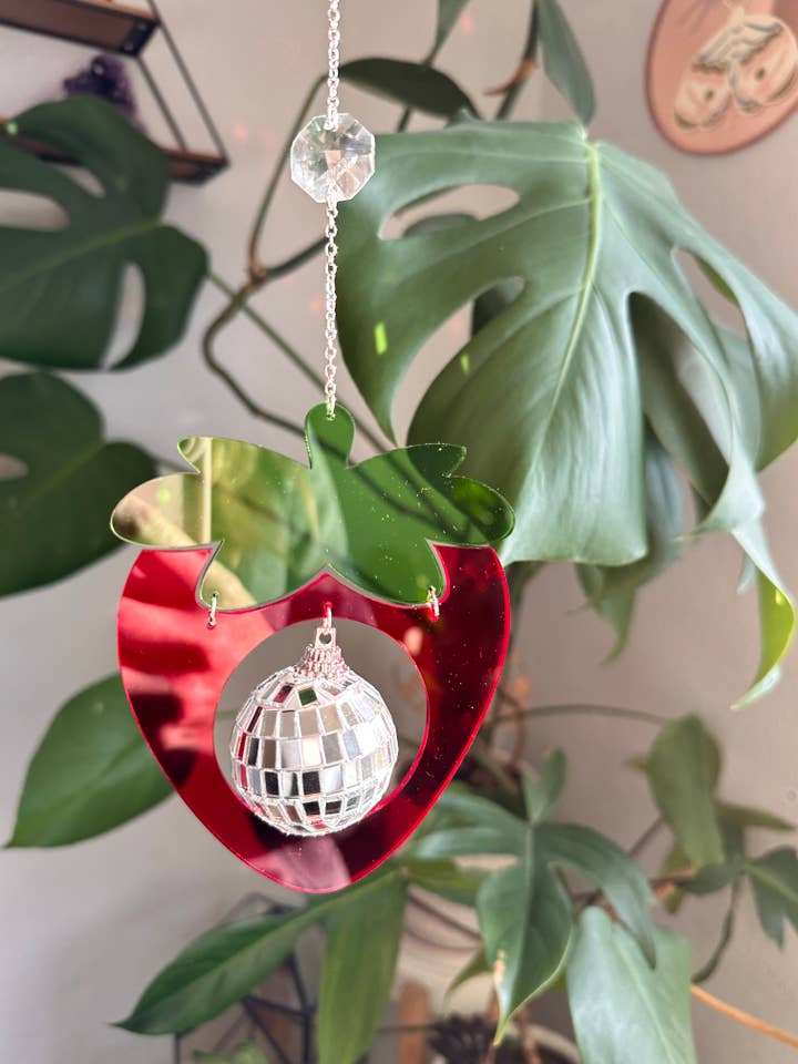 Strawberry Acrylic Sun Catcher for wholesale by Hold Steady Designs