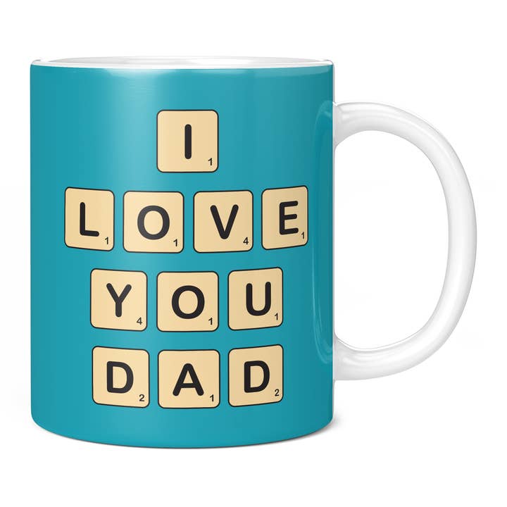 I Love You Dad Mug, Father's Day Gift for Word Game Lover for wholesale by Mug Monster