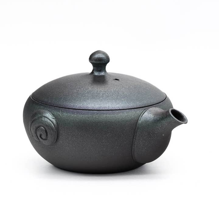 Tezumi - Wholesale Tea Pot - Japanese Houhin - 澤田朋大 Sawada Tomohiro - Metallic Tokoname-yaki Handleless Teapot - 150ml2
