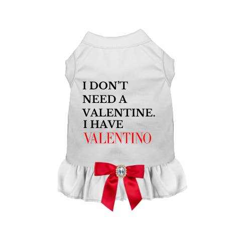 Non ho bisogno di un vestito per San Valentino - Abito per cani per la vendita all'ingrosso da parte di Bark Fifth Avenue