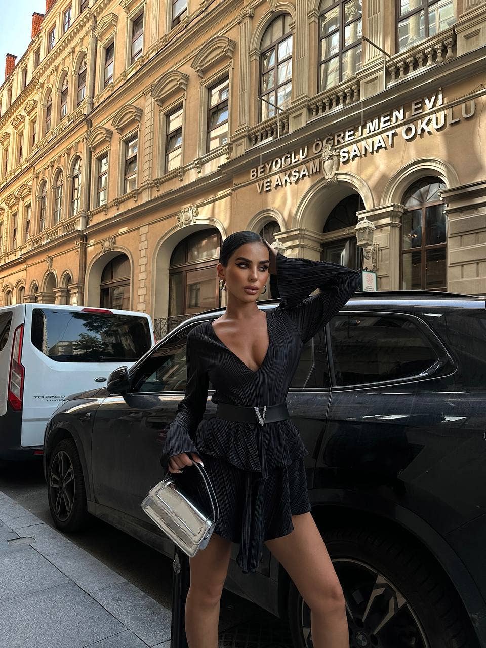 Standpoint Top - Wholesale Dress - Women's - The Bella Pleated Mini Dress – 100616