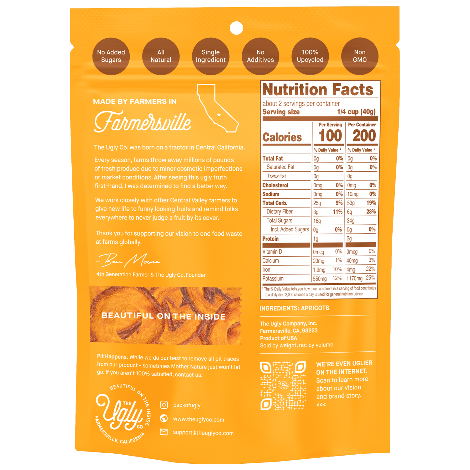 The Ugly Company - Vente Fruits secs/déshydratés - Pack de variétés tranchées ou entières6