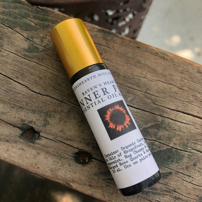 Raven’s Hearth - Vente Roll-on aux huiles essentielles - Rouleau d'Huile de Feu Intérieur | Aromathérapie | Cadeau Neutre en Genre3