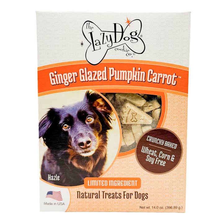 Ginger Glazed Pumpkin Carrot for wholesale by The Lazy Dog Cookie Co., Inc.