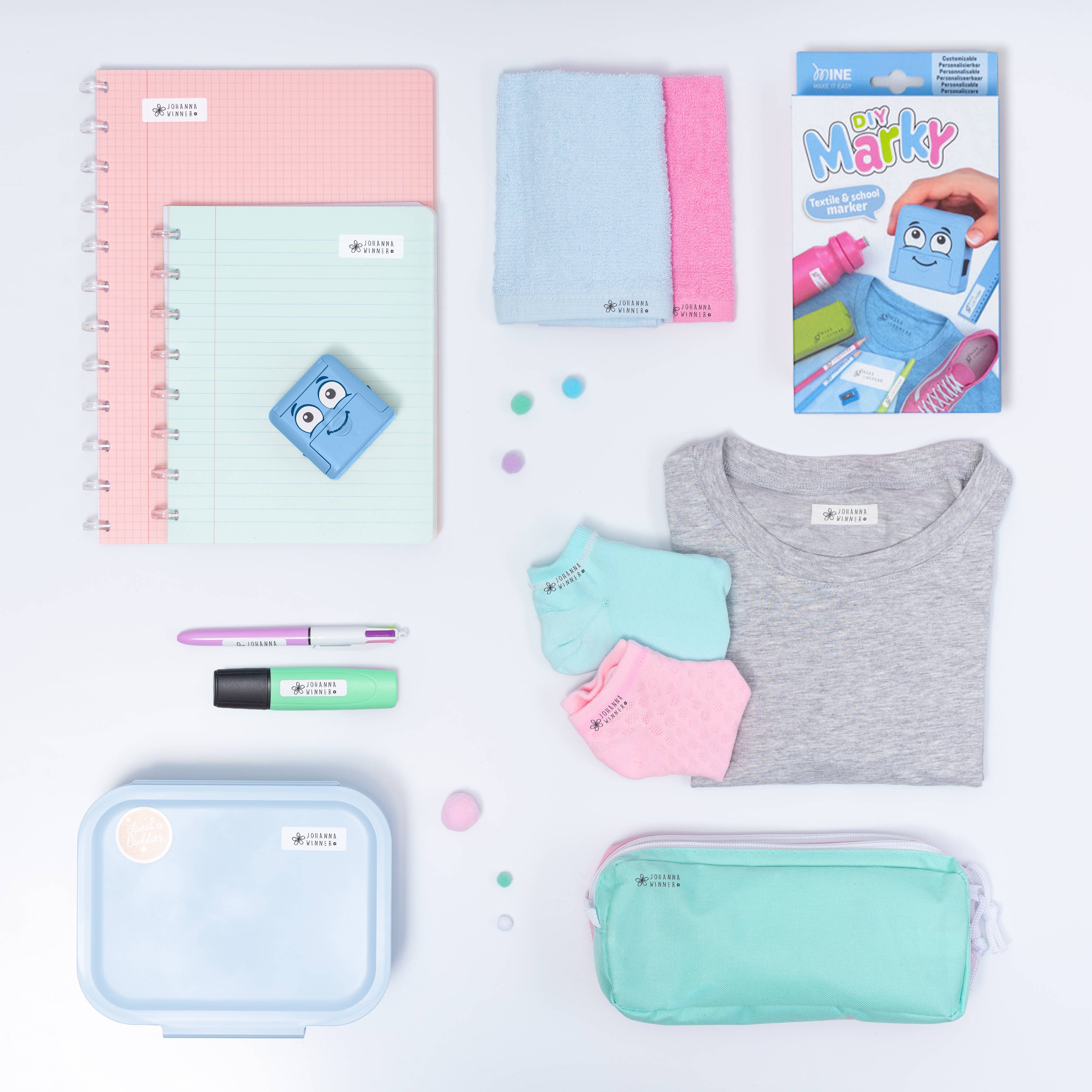 Sellos Mine S.L - Venta al por mayor Kit de manualidades - Sello Textil Personalizable, Marcador de Ropa y Objetos3